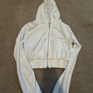 Women's White Hooded Jacket